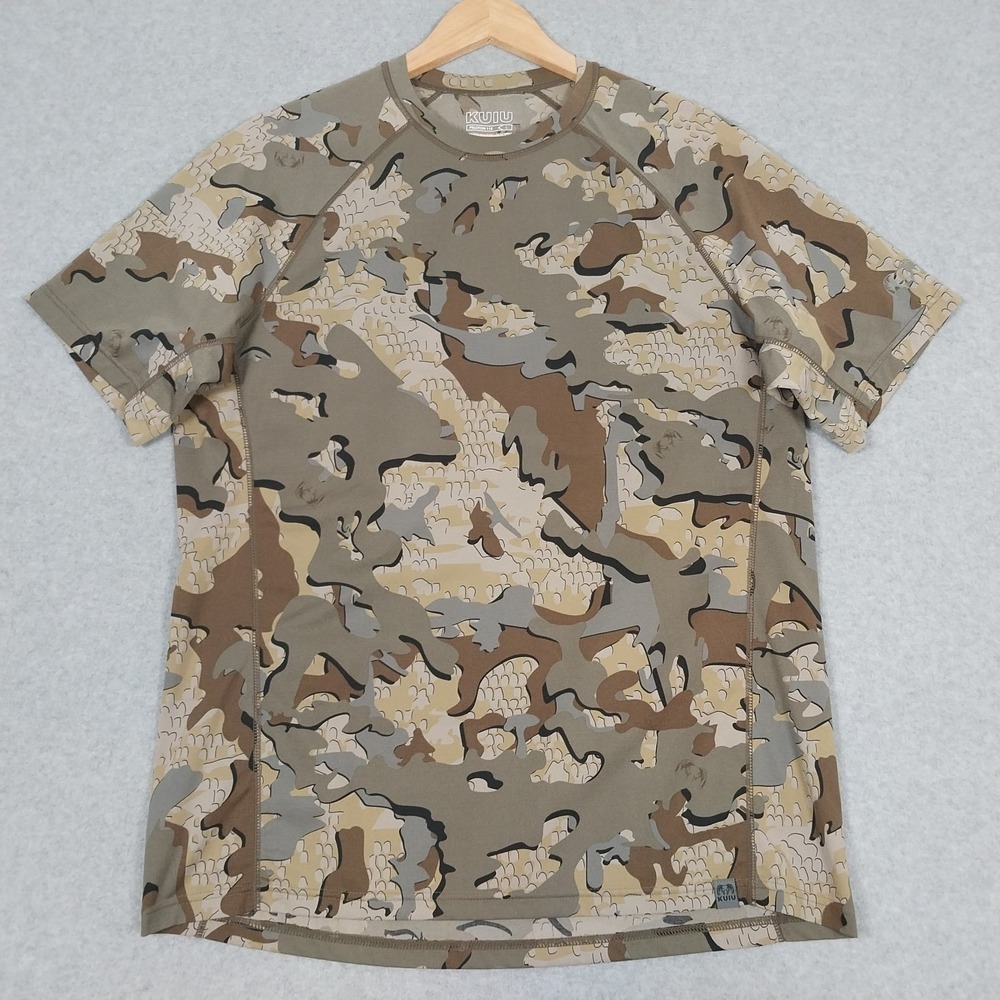 Kuiu Shirt Mens Large Valo Camo Peloton 118 Primeflex Knit Hunting Outdoors
